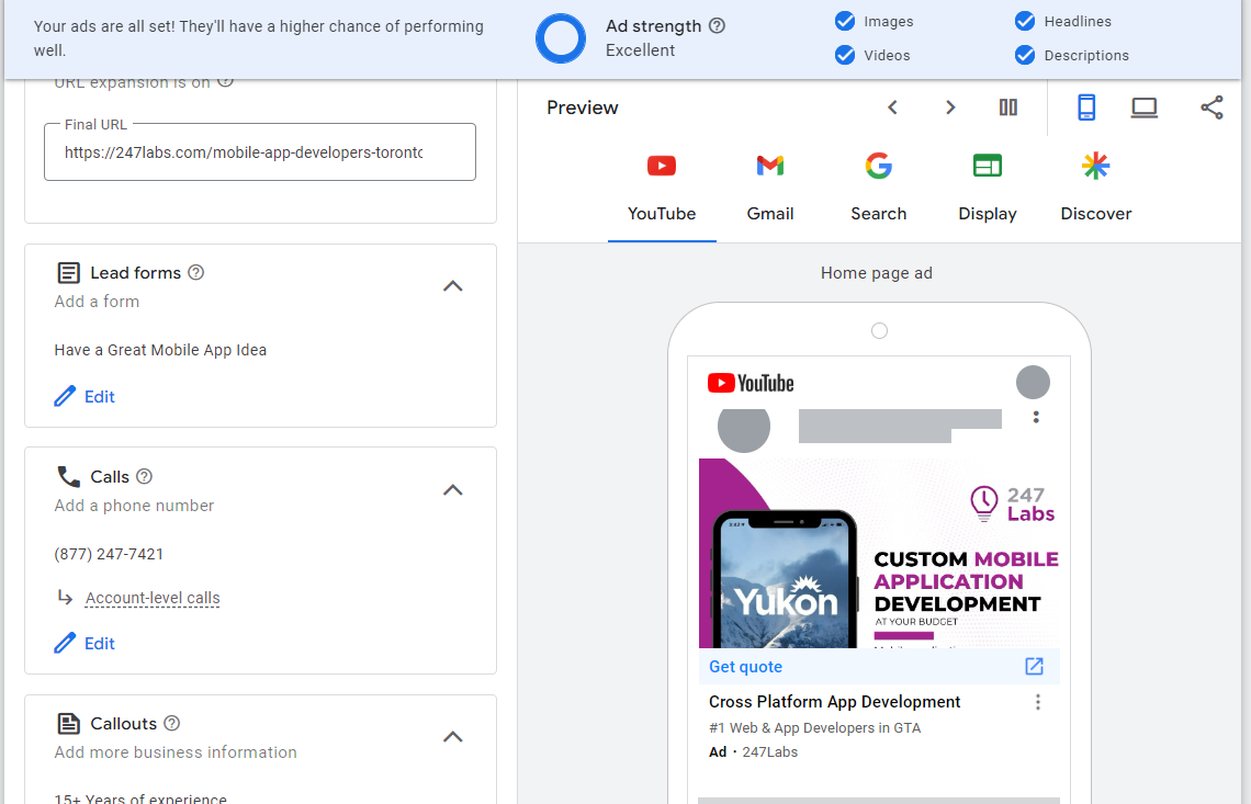 Google Ads Preview